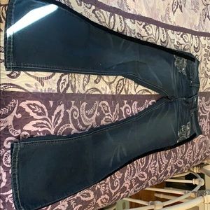 Hydraulic dark denim jeans